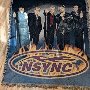 Vintage Collectors NSYNC Woven Tapestry